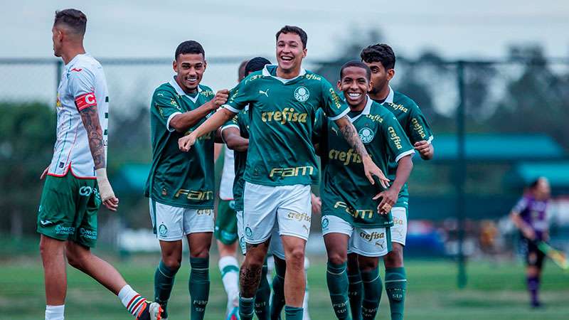 Sub-20: em tarde de golaços, Palmeiras goleia Portuguesa com show de Thalys.